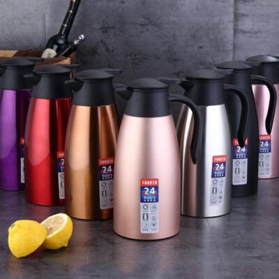 2L Large Capacity Thermal Insulation Pot Portable Heat Kettle Coffee Tea Vacuum Flasks  Stainless Steel Smart Thermos Bot